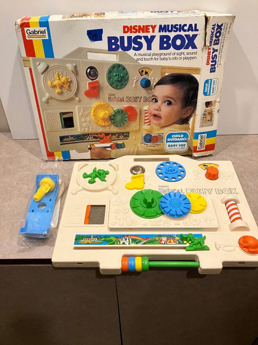 Vintage 1977 Gabriel Disney Baby Busy Board